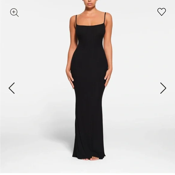 SKIMS SOFT LOUNGE PETITE LONG SLIP DRESS - Picture 1 of 12